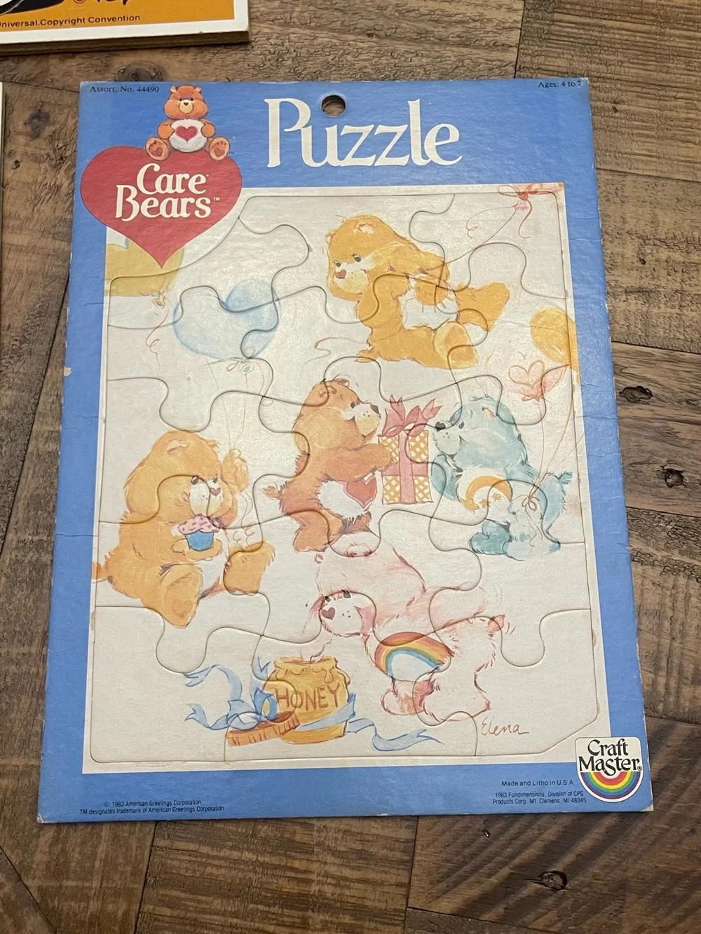 vintage tray puzzles featuring classic 1980s characters.